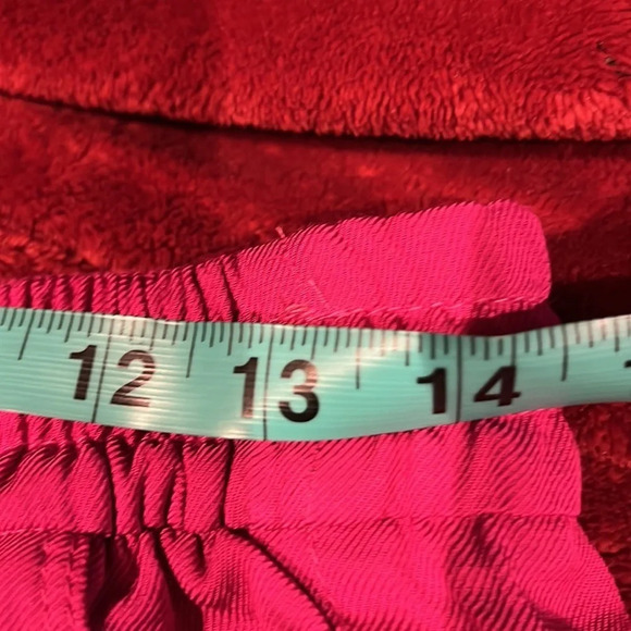 Zara fushia pink flowy trousers pants with drawstrings Sz M blogger fave - Picture 3 of 10